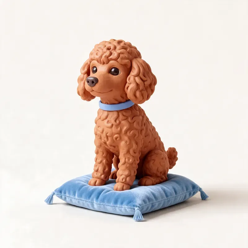 Caniche toy: un guiño a su origen (ilustración)