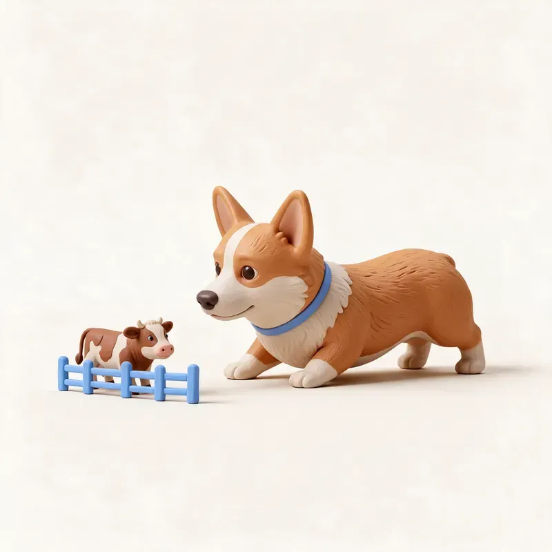 Corgi galés Pembroke: un guiño a su origen (ilustración)