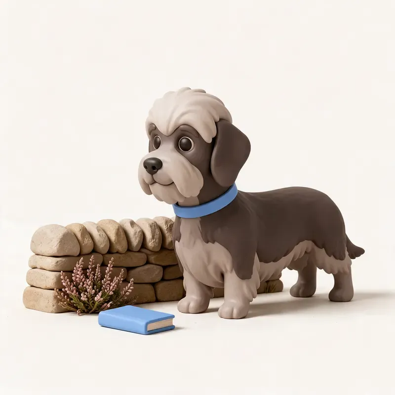 Dandie Dinmont terrier: un guiño a su origen (ilustración)