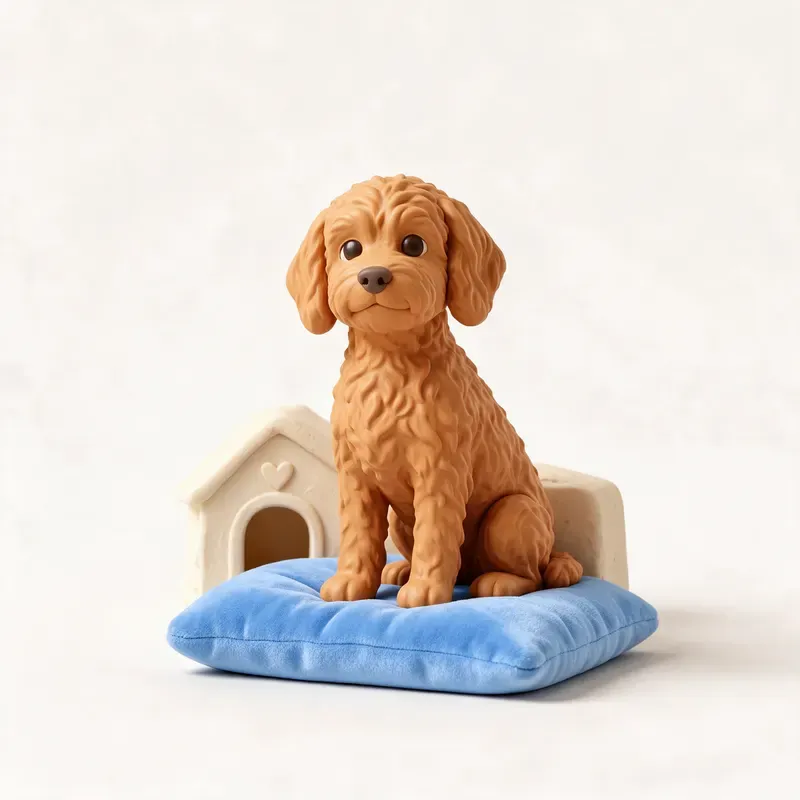 Miniature Goldendoodle: un guiño a su origen (ilustración)