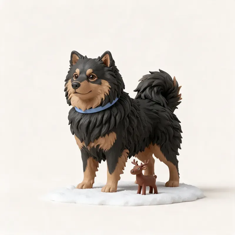 Lapphund finlandés: un guiño a su origen (ilustración)