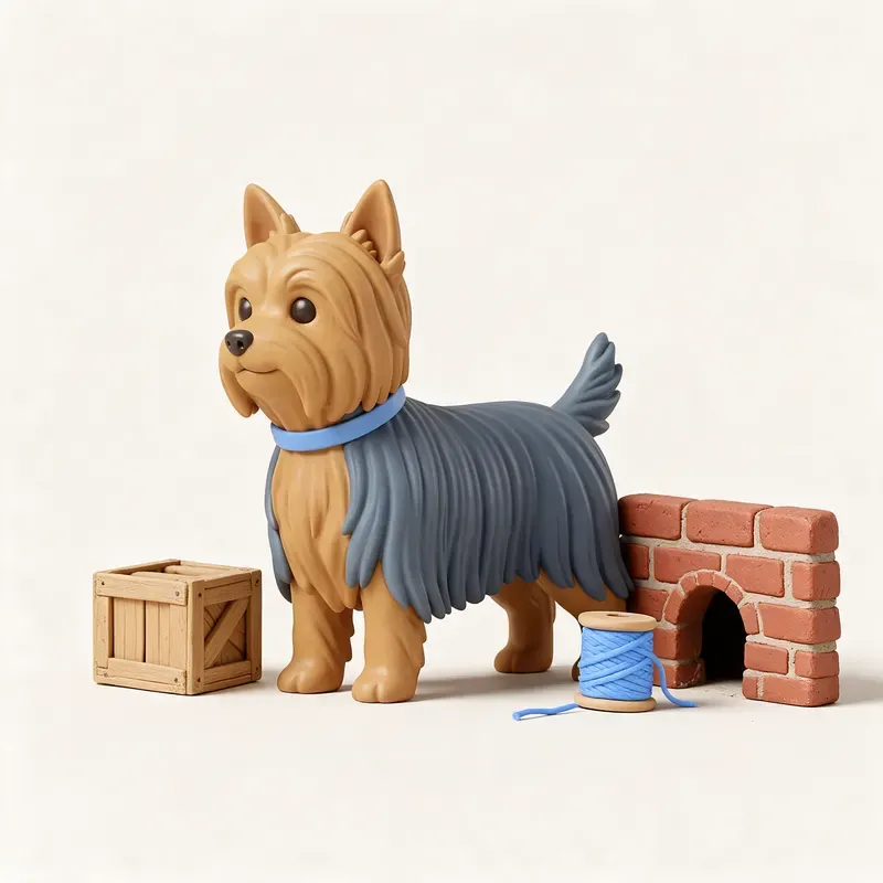 Yorkshire terrier: un guiño a su origen (ilustración)