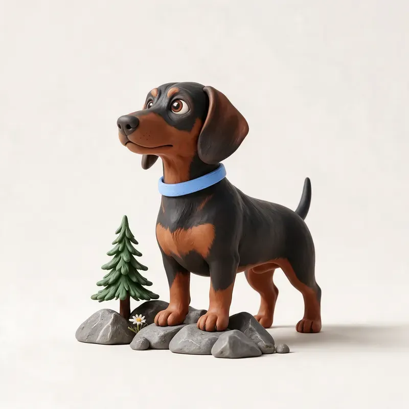 Basset de los Alpes: un guiño a su origen (ilustración)
