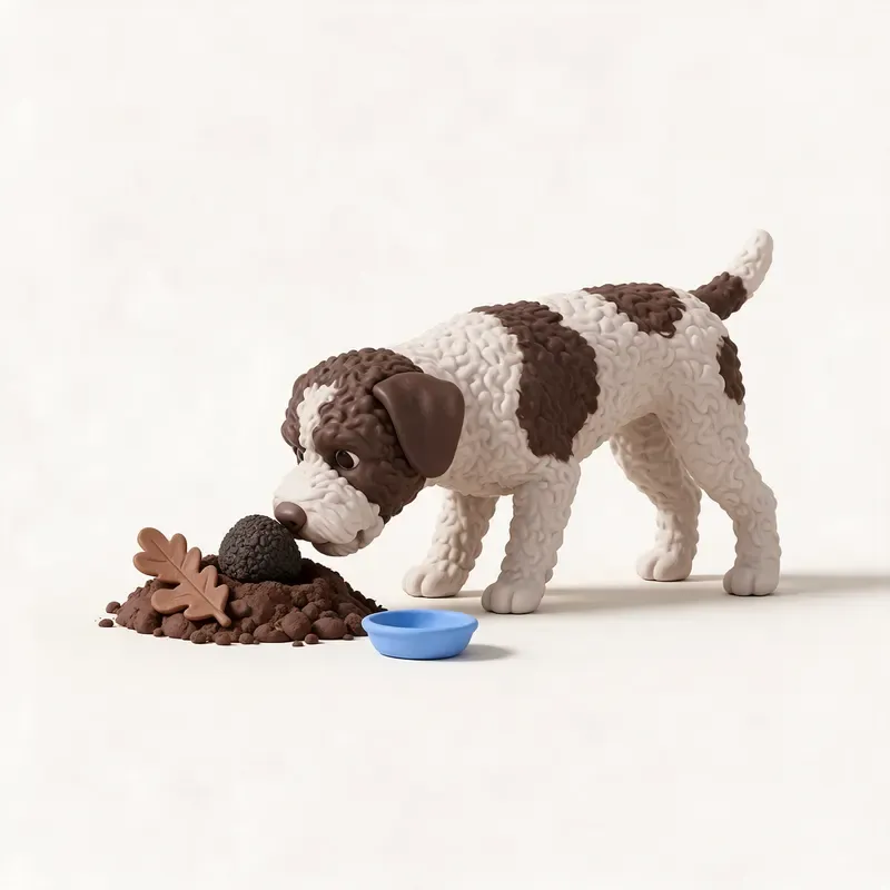 Lagotto romagnolo: un guiño a su origen (ilustración)