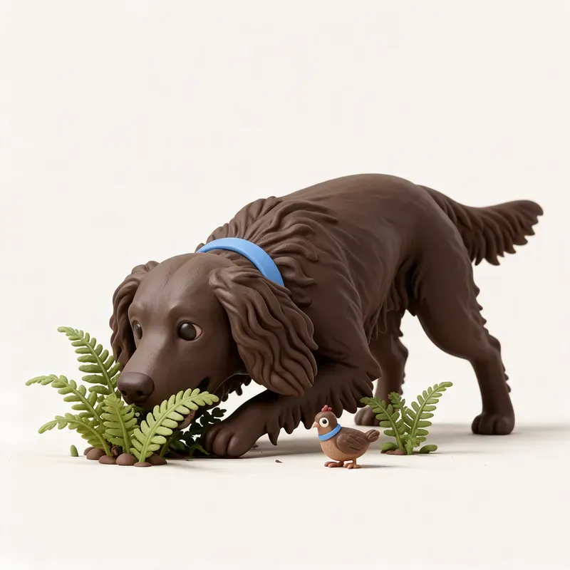 Perro de codornices alemán: un guiño a su origen (ilustración)