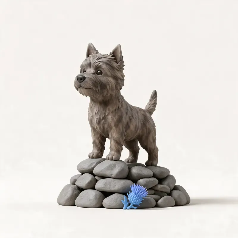 Cairn terrier: un guiño a su origen (ilustración)