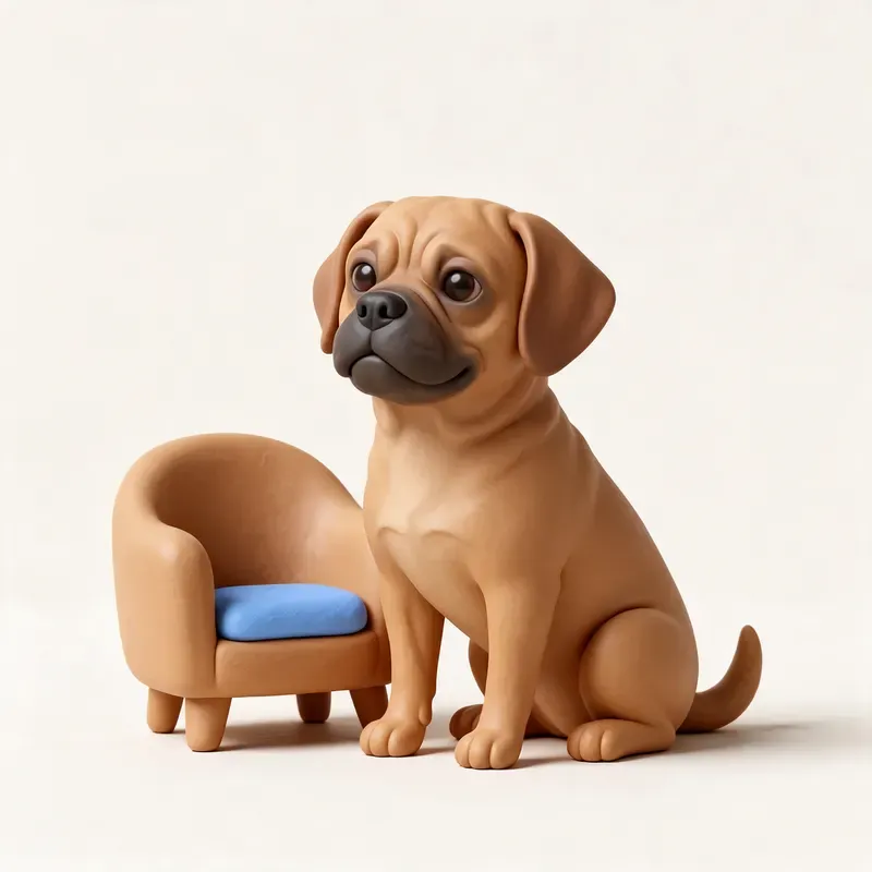 Puggle: un guiño a su origen (ilustración)