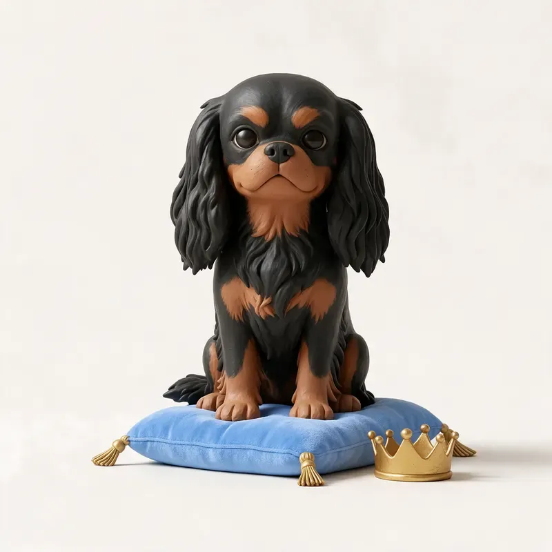 King Charles spaniel: un guiño a su origen (ilustración)