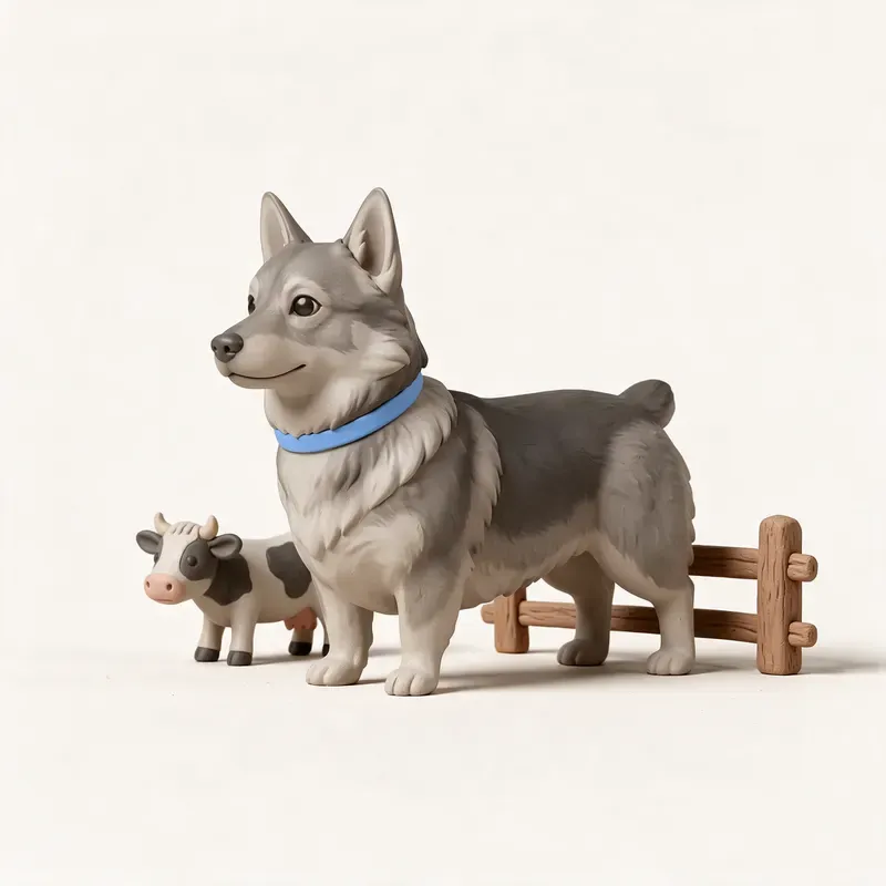 Spitz de Västergötland (vallhund sueco): un guiño a su origen (ilustración)