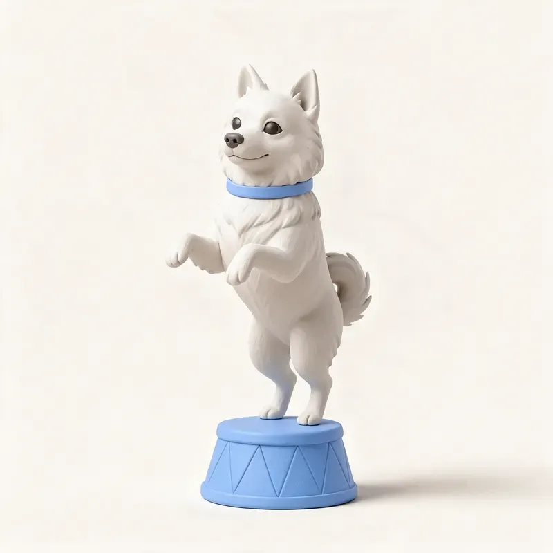 American Eskimo Dog: un guiño a su origen (ilustración)