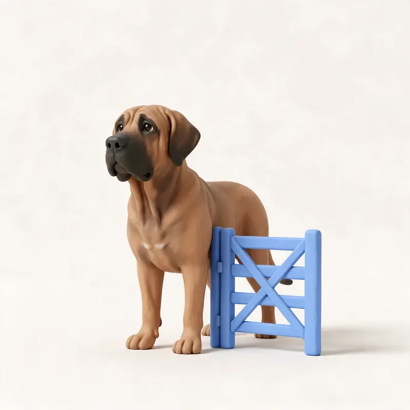 Fila brasileño: un guiño a su origen (ilustración)
