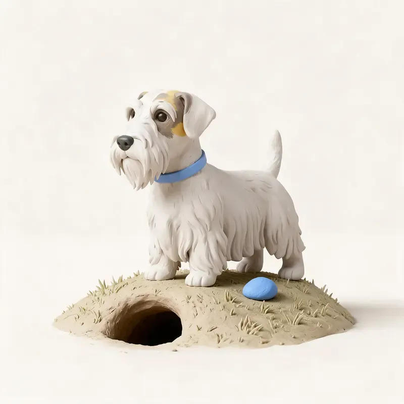Sealyham terrier: un guiño a su origen (ilustración)