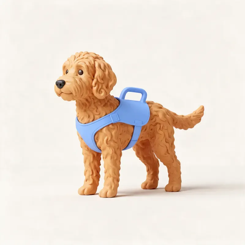 Labradoodle: un guiño a su origen (ilustración)