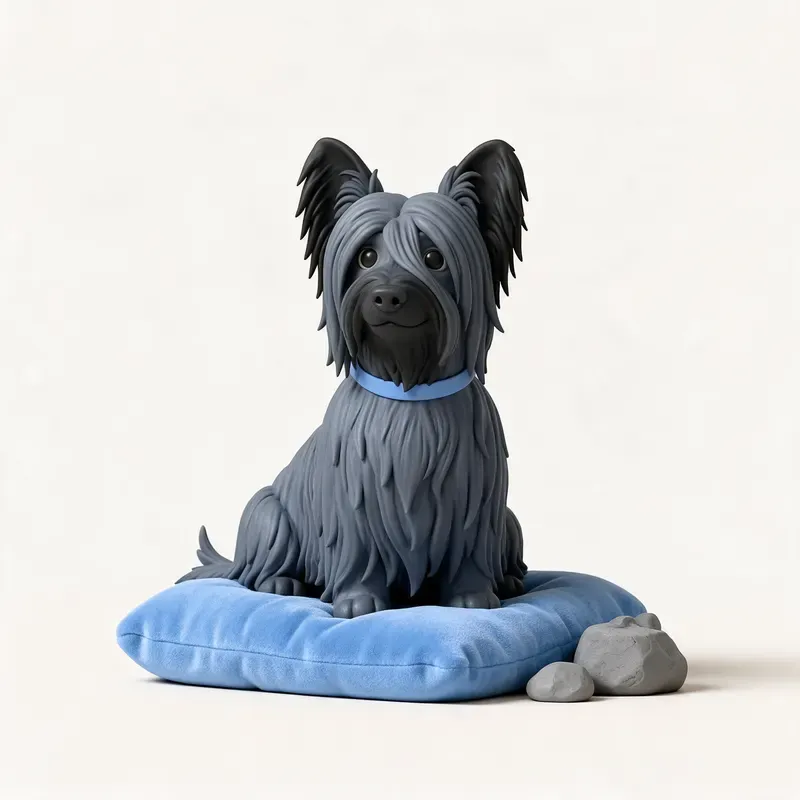 Skye terrier: un guiño a su origen (ilustración)