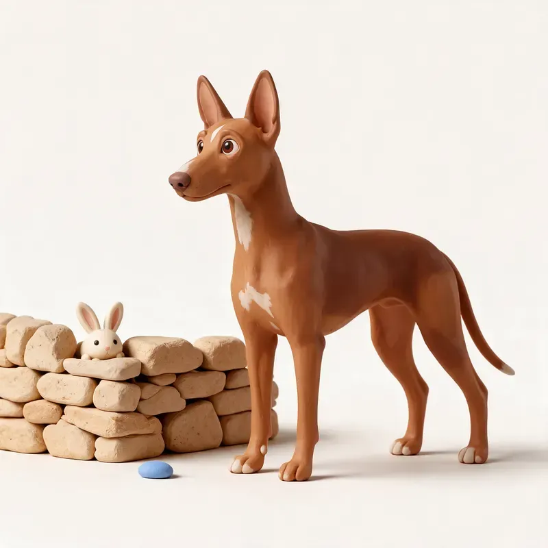 Perro del faraón: un guiño a su origen (ilustración)