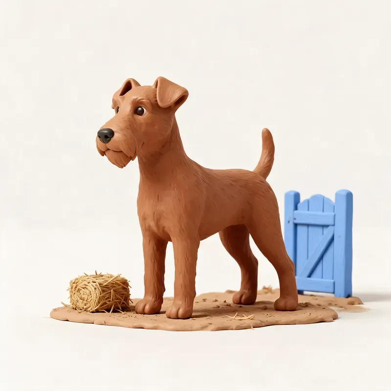 Terrier irlandés: un guiño a su origen (ilustración)