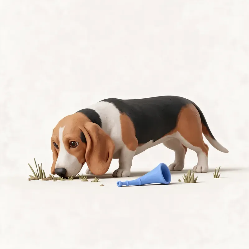 Basset artesiano de Normandía: un guiño a su origen (ilustración)