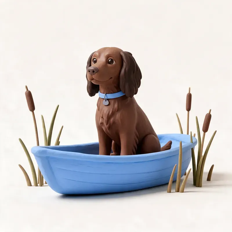 Boykin spaniel: un guiño a su origen (ilustración)