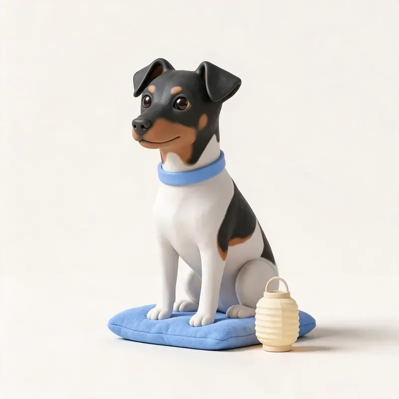 Terrier japonés: un guiño a su origen (ilustración)
