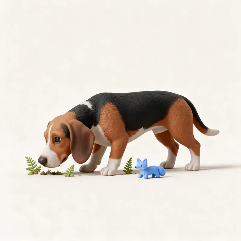 Basset de Westfalia: un guiño a su origen (ilustración)