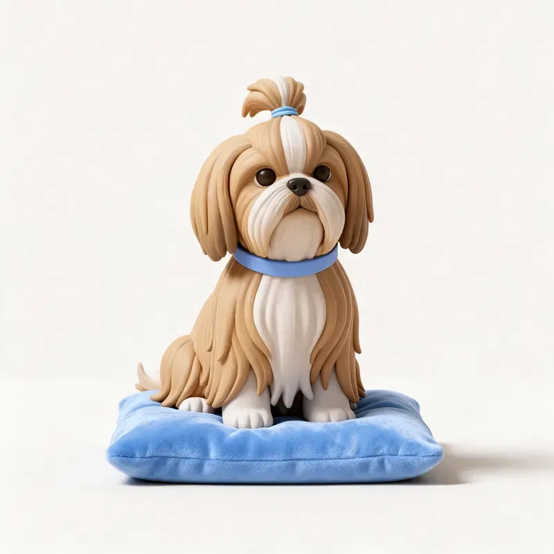 Shih tzu: un guiño a su origen (ilustración)