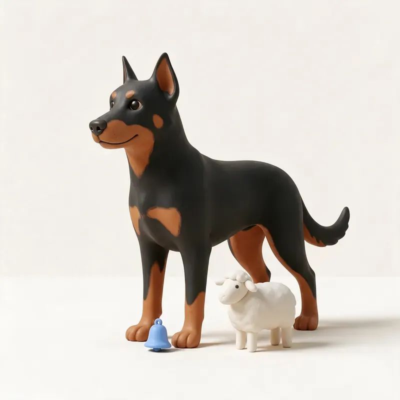 Pastor de Beauce (Beauceron): un guiño a su origen (ilustración)