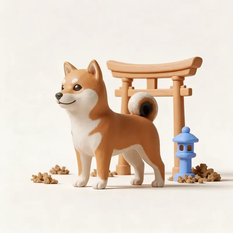 Shiba inu: un guiño a su origen (ilustración)