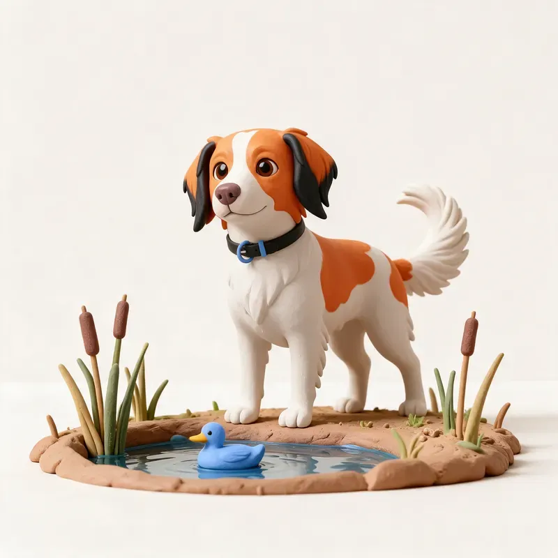 Kooikerhondje: un guiño a su origen (ilustración)