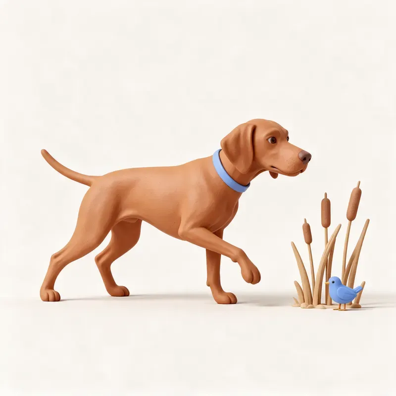 Braco húngaro (vizsla): un guiño a su origen (ilustración)