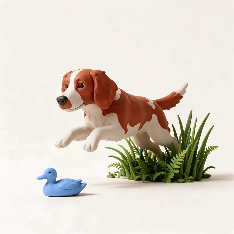 Springer spaniel galés: un guiño a su origen (ilustración)