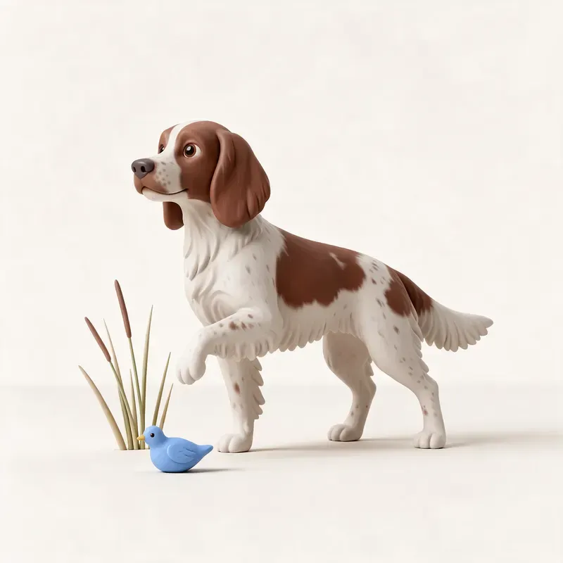 Spaniel francés: un guiño a su origen (ilustración)