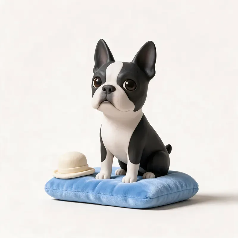 Boston terrier: un guiño a su origen (ilustración)