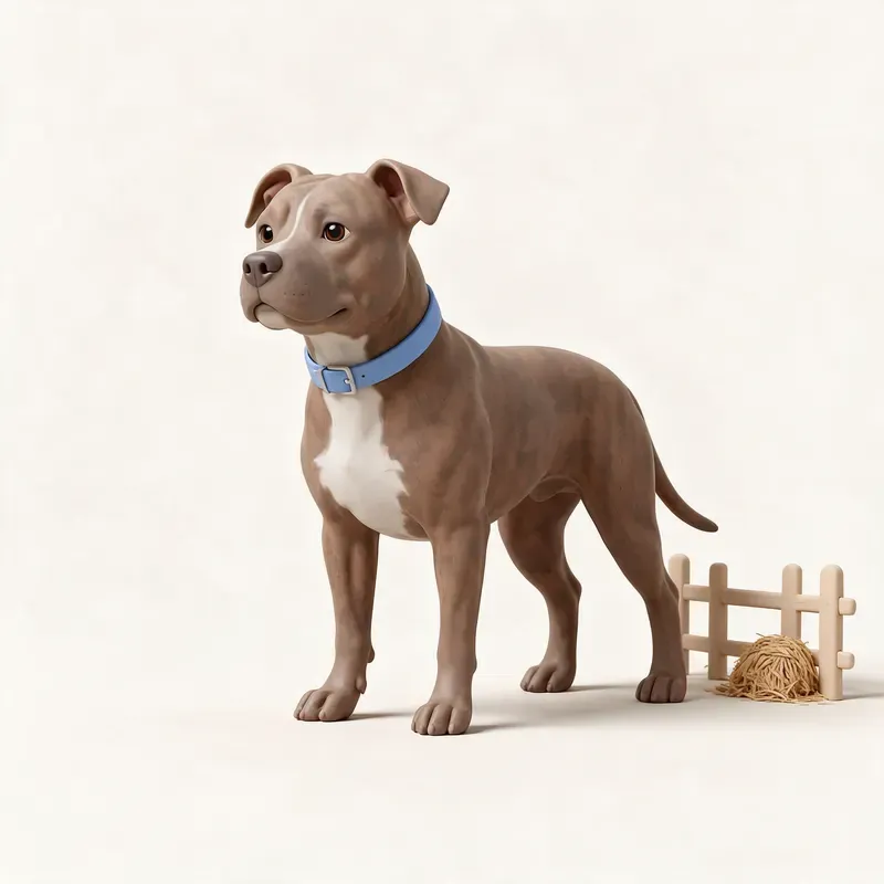 American Pit Bull Terrier: un guiño a su origen (ilustración)