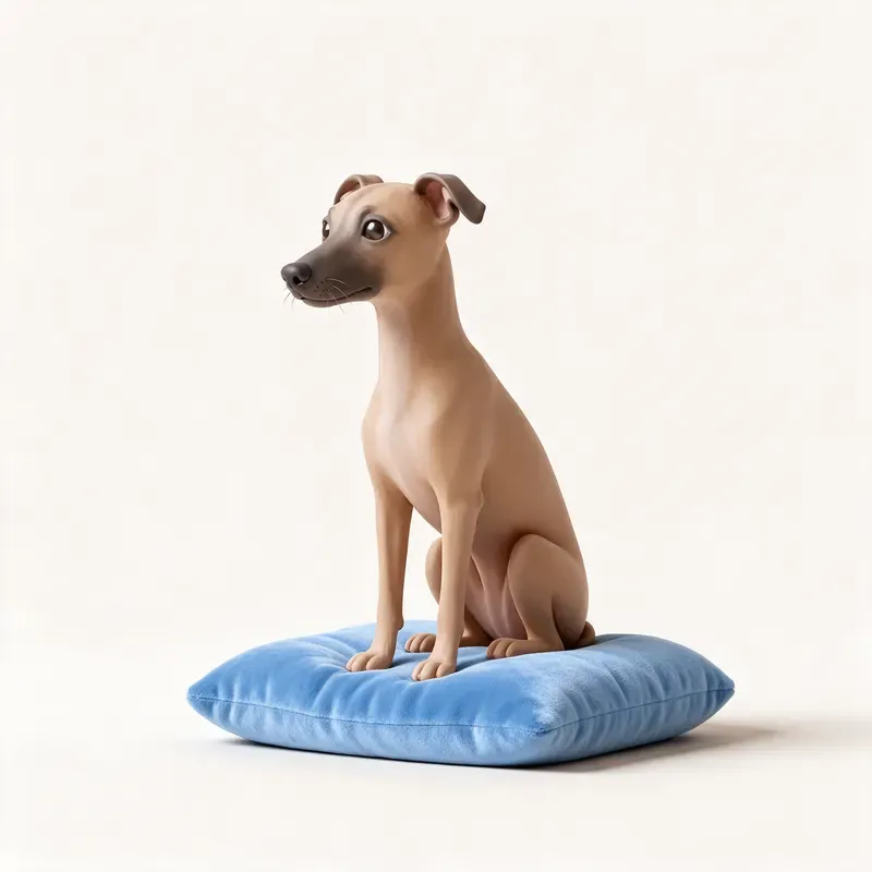 Galgo italiano: un guiño a su origen (ilustración)