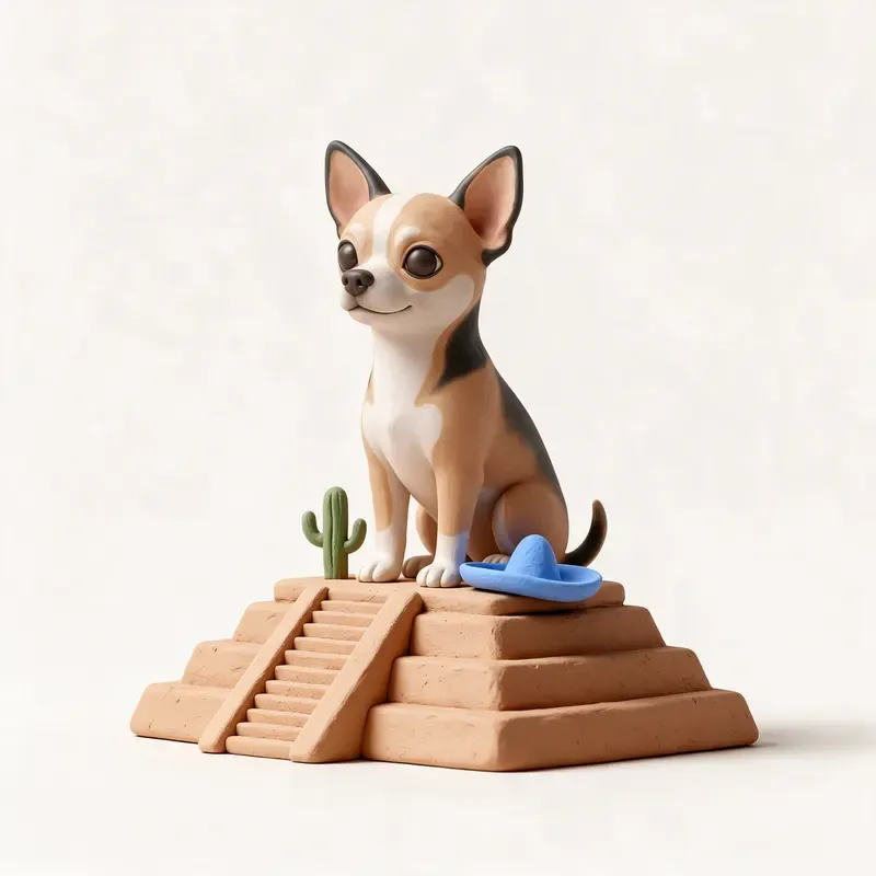 Chihuahua: un guiño a su origen (ilustración)