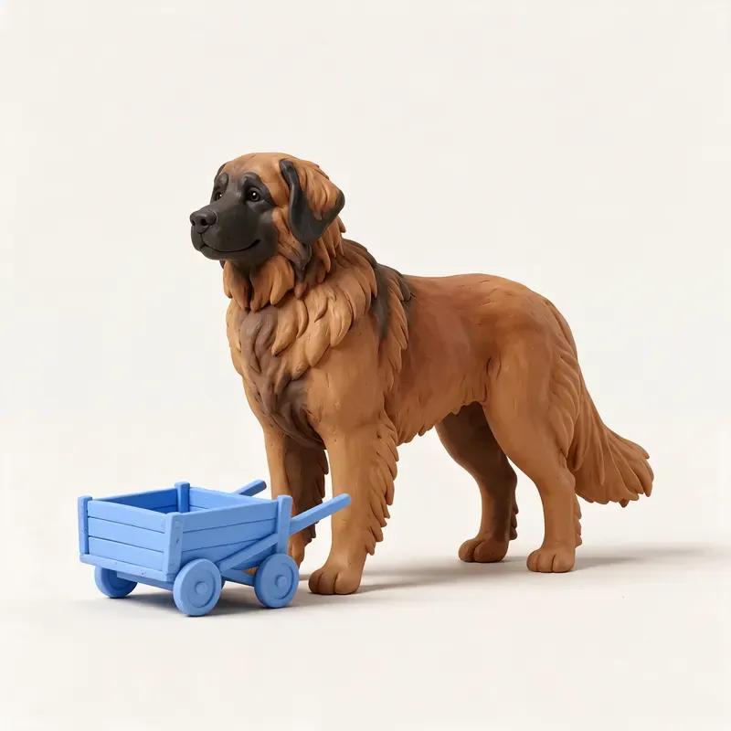 Leonberger: un guiño a su origen (ilustración)
