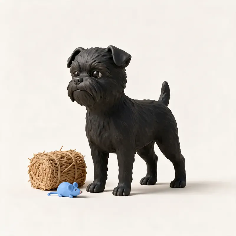 Affenpinscher: un guiño a su origen (ilustración)