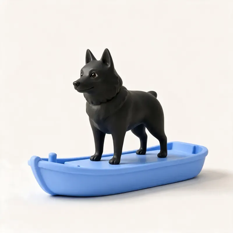Schipperke: un guiño a su origen (ilustración)