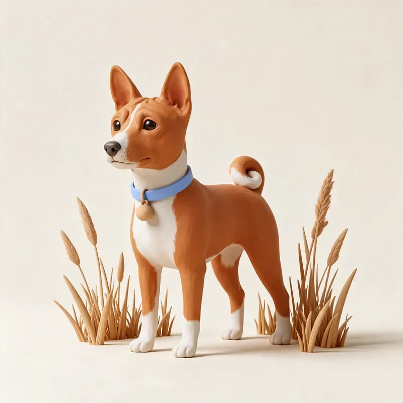 Basenji: un guiño a su origen (ilustración)