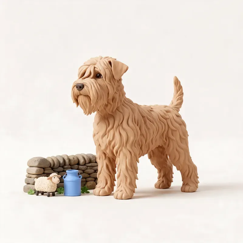 Terrier irlandés de pelo suave (Wheaten): un guiño a su origen (ilustración)