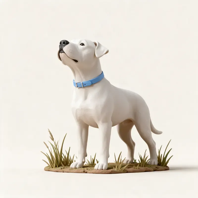 Dogo argentino: un guiño a su origen (ilustración)