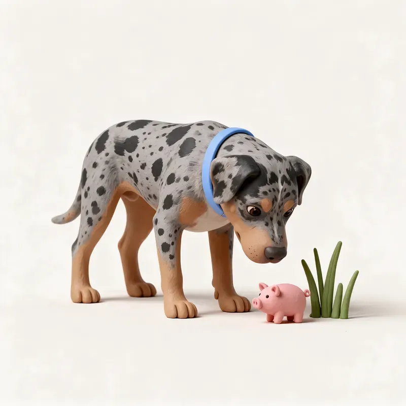 Catahoula Leopard Dog: un guiño a su origen (ilustración)