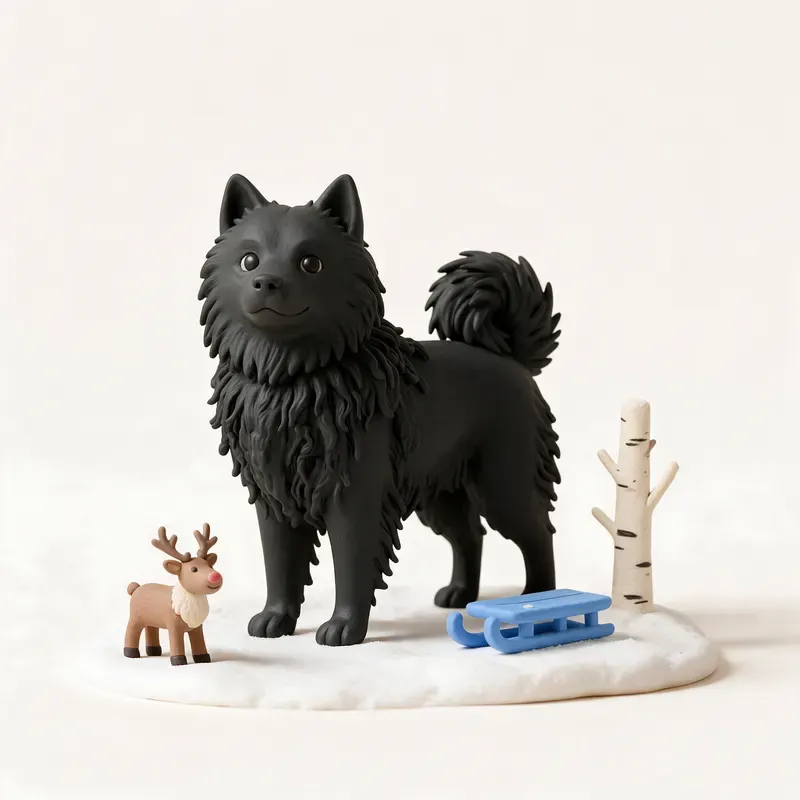 Lapphund sueco: un guiño a su origen (ilustración)