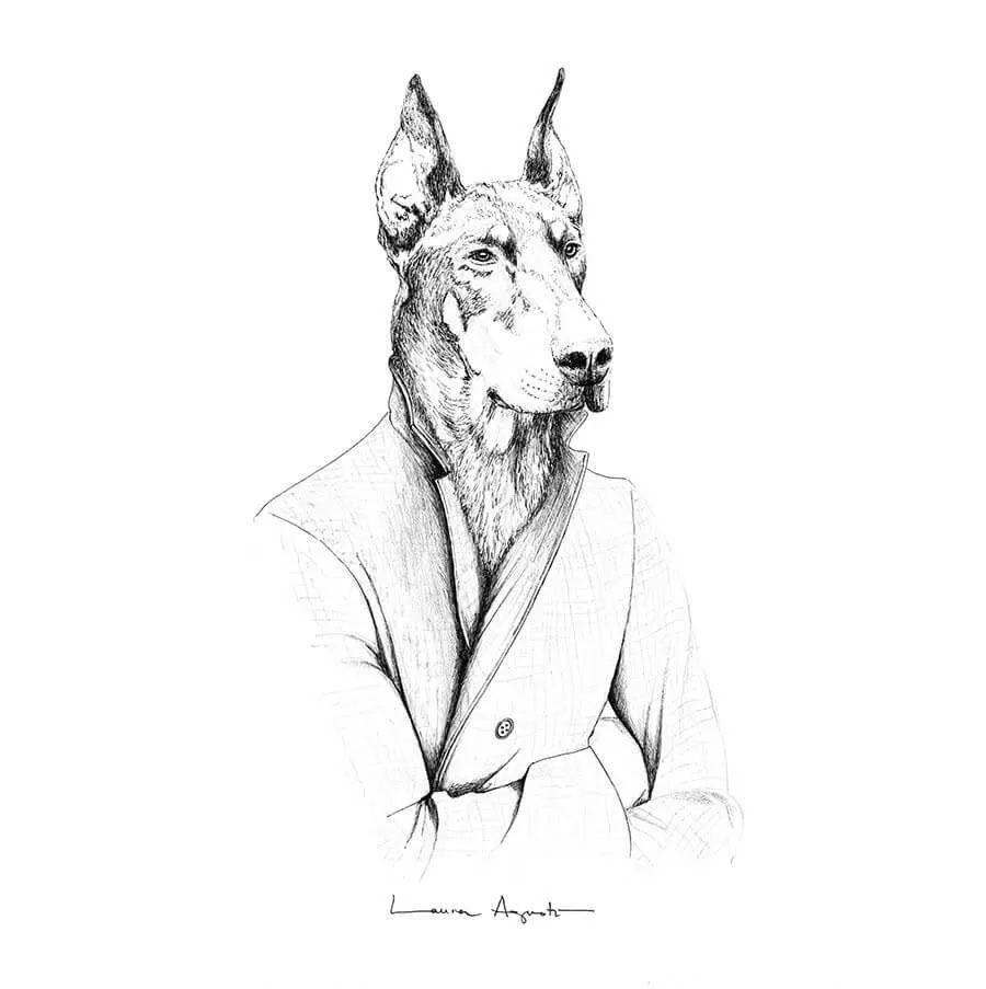 Ilustración de un perro de Laura Agustí