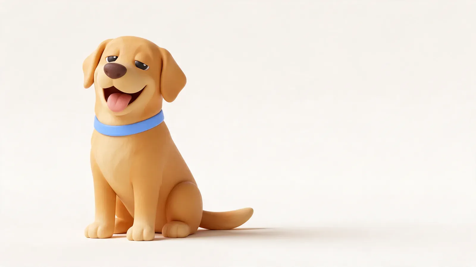 Golden retriever sonriendo