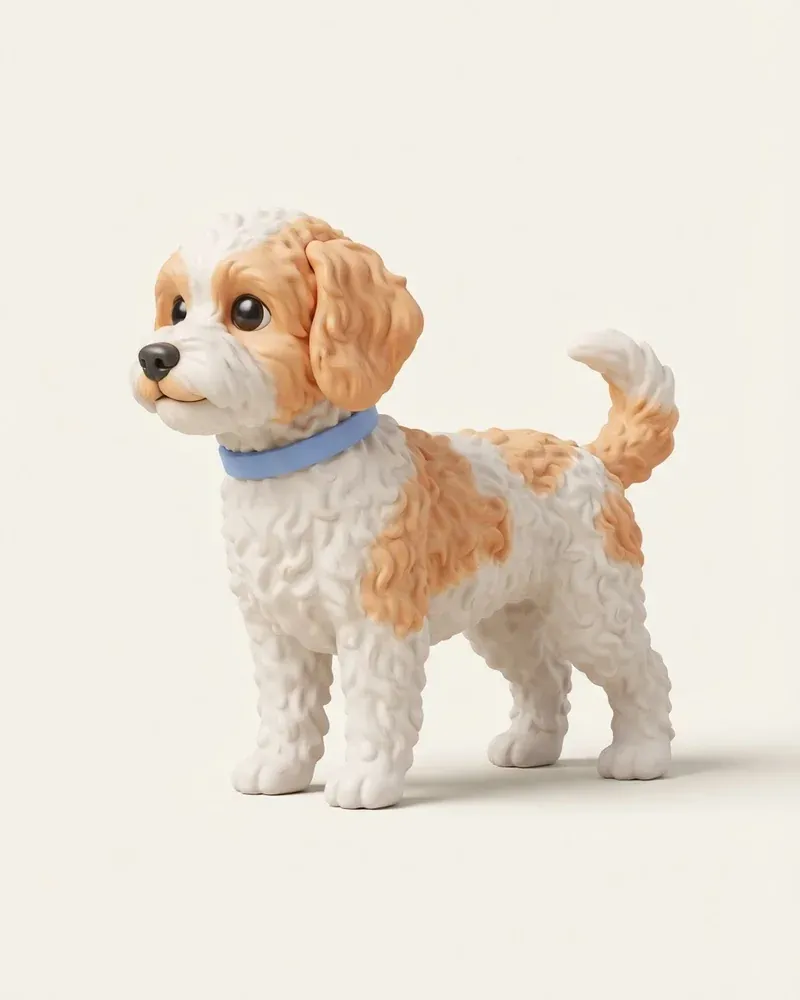Ilustración 3D de un lhasapoo