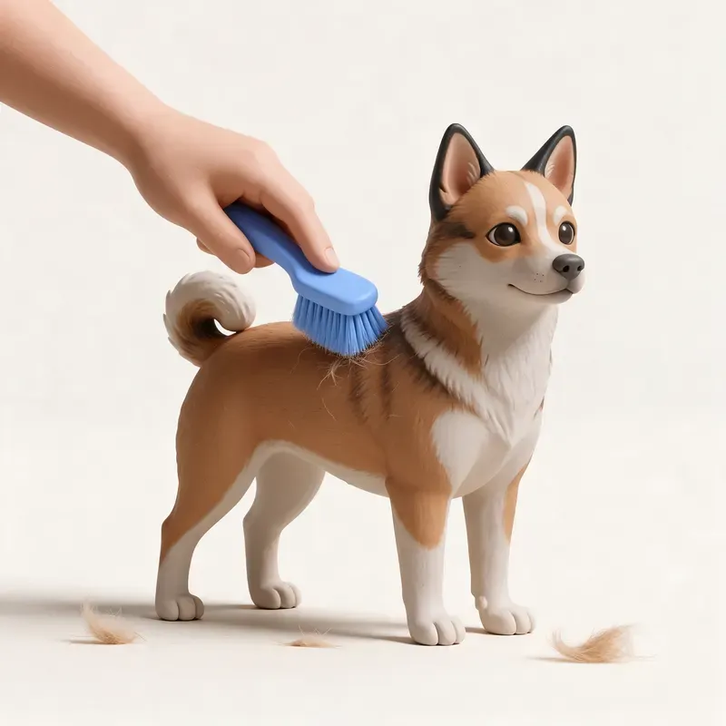 Lundehund noruego: cuidado de su pelo (ilustración)