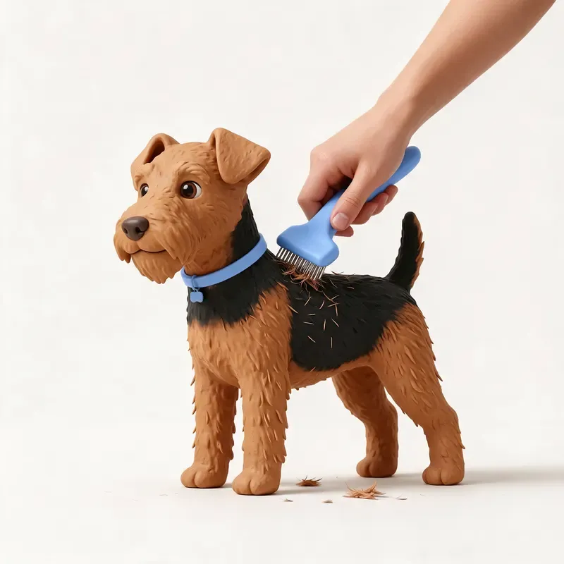 Terrier galés: cuidado de su pelo (ilustración)