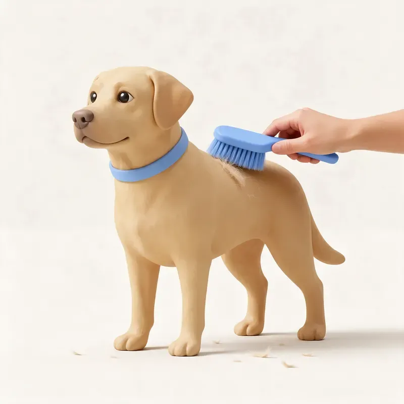 Labrador retriever: cuidado de su pelo (ilustración)