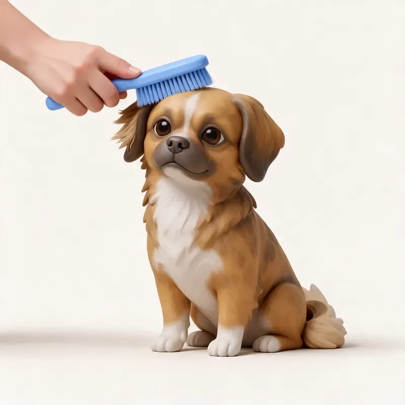Spaniel tibetano: cuidado de su pelo (ilustración)